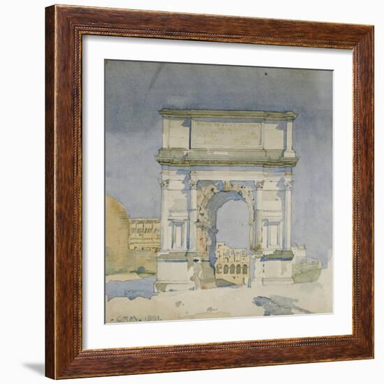 Rome, Arch of Titus, 1891-Charles Rennie Mackintosh-Framed Giclee Print