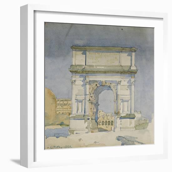 Rome, Arch of Titus, 1891-Charles Rennie Mackintosh-Framed Giclee Print