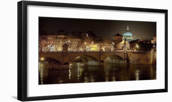 Rome at night-Vadim Ratsenskiy-Framed Art Print