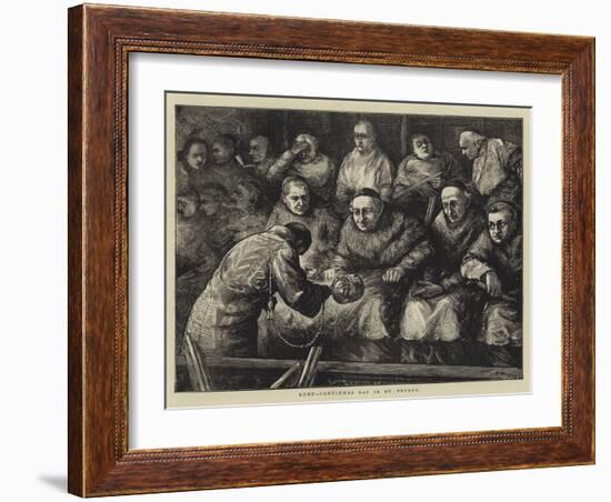 Rome, Candlemas Day in St Peter'S-Henry Woods-Framed Giclee Print