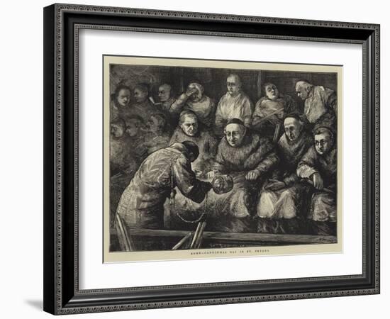 Rome, Candlemas Day in St Peter'S-Henry Woods-Framed Giclee Print