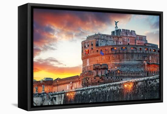 Rome - Castel Saint Angelo, Italy-TTstudio-Framed Premier Image Canvas