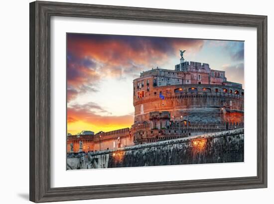 Rome - Castel Saint Angelo, Italy-TTstudio-Framed Premium Photographic Print