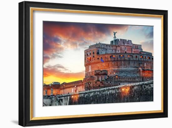 Rome - Castel Saint Angelo, Italy-TTstudio-Framed Photographic Print