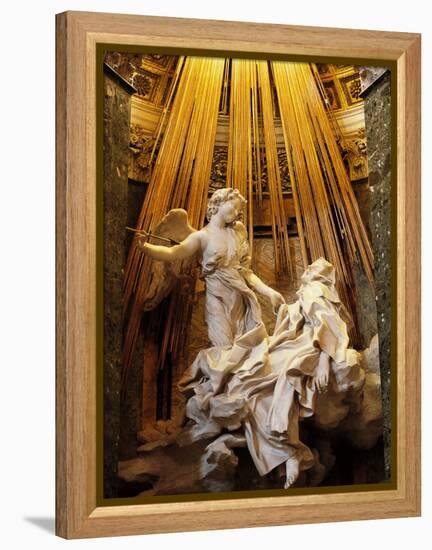 Rome, Church of Santa Maria Della Vittoria: Ecstasy of St Theresa-null-Framed Premier Image Canvas