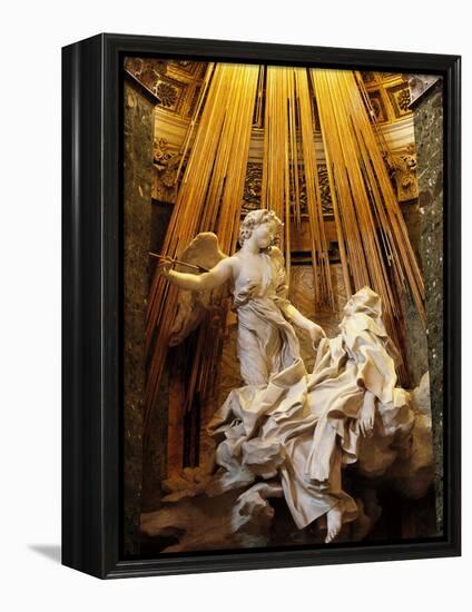 Rome, Church of Santa Maria Della Vittoria: Ecstasy of St Theresa-null-Framed Premier Image Canvas