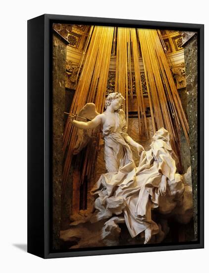 Rome, Church of Santa Maria Della Vittoria: Ecstasy of St Theresa-null-Framed Premier Image Canvas