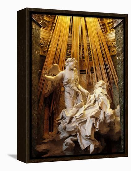 Rome, Church of Santa Maria Della Vittoria: Ecstasy of St Theresa-null-Framed Premier Image Canvas