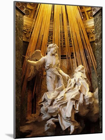 Rome, Church of Santa Maria Della Vittoria: Ecstasy of St Theresa-null-Mounted Photographic Print