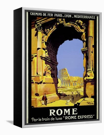 Rome Express Rome, Par le Train de Luxe-null-Framed Premier Image Canvas
