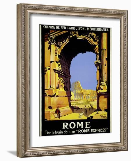 Rome Express Rome, Par le Train de Luxe-null-Framed Giclee Print