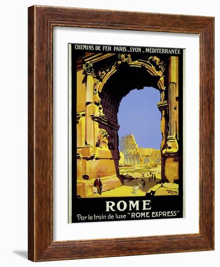 Rome Express Rome, Par le Train de Luxe-null-Framed Giclee Print