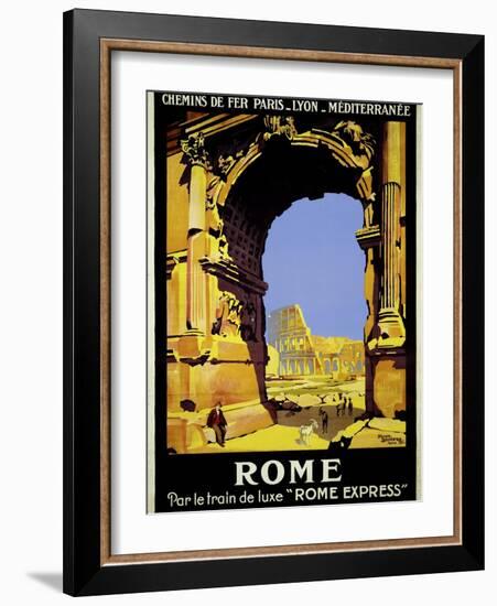 Rome Express Rome, Par le Train de Luxe-null-Framed Giclee Print