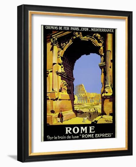 Rome Express Rome, Par le Train de Luxe-null-Framed Giclee Print