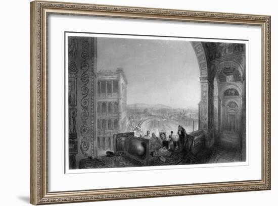 Rome, from the Vatican, Late 19th Century-A Willmore-Framed Giclee Print