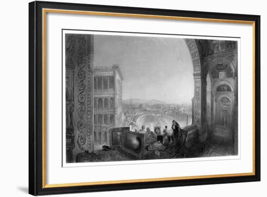Rome, from the Vatican, Late 19th Century-A Willmore-Framed Giclee Print