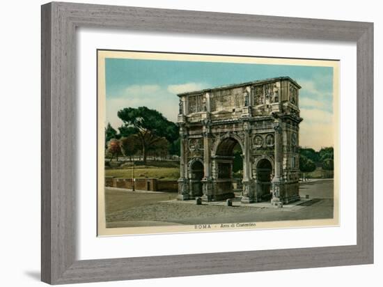 Rome, Italy, Arch of Constantine-null-Framed Art Print