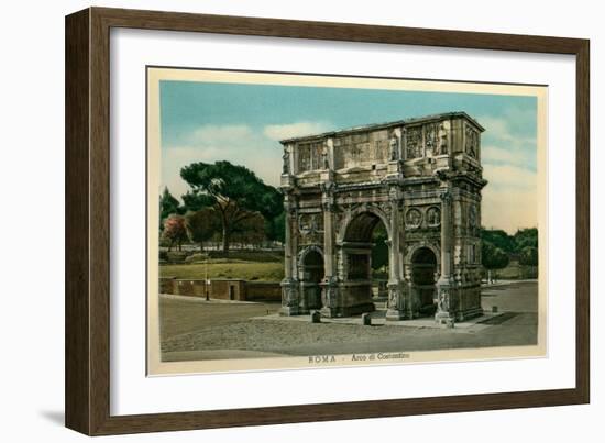 Rome, Italy, Arch of Constantine-null-Framed Art Print