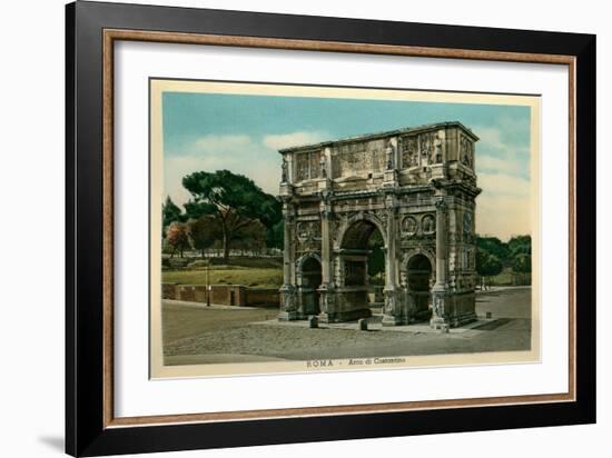 Rome, Italy, Arch of Constantine-null-Framed Art Print