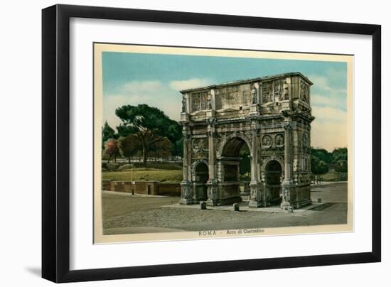 Rome, Italy, Arch of Constantine-null-Framed Art Print