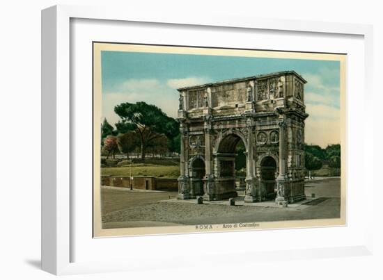 Rome, Italy, Arch of Constantine-null-Framed Art Print