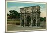 Rome, Italy, Arch of Constantine-null-Mounted Art Print