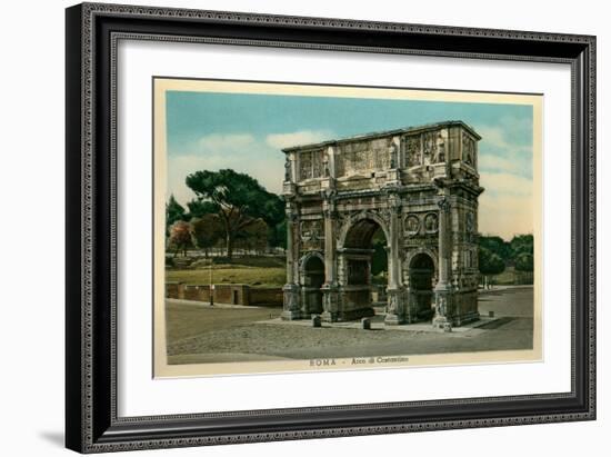 Rome, Italy, Arch of Constantine-null-Framed Art Print