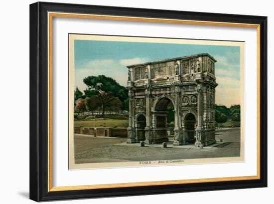 Rome, Italy, Arch of Constantine-null-Framed Art Print