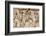 Rome, Italy. Bas relief in the Colosseum of gladiators fighting.-null-Framed Photographic Print