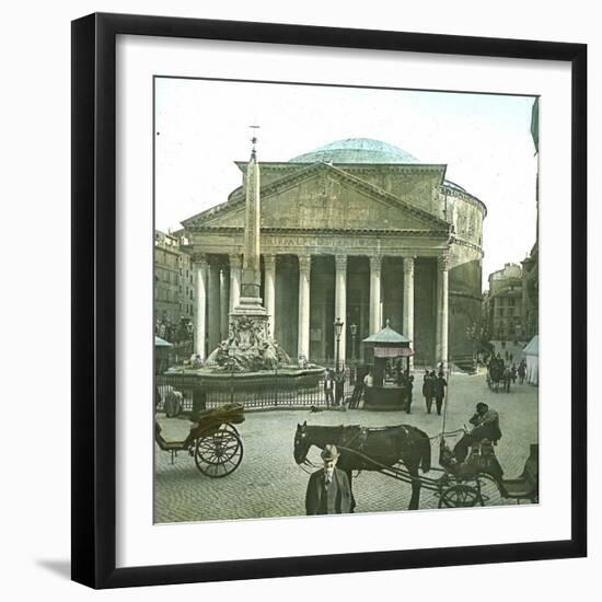 Rome (Italy), Pantheon, Circa 1895-Leon, Levy et Fils-Framed Photographic Print