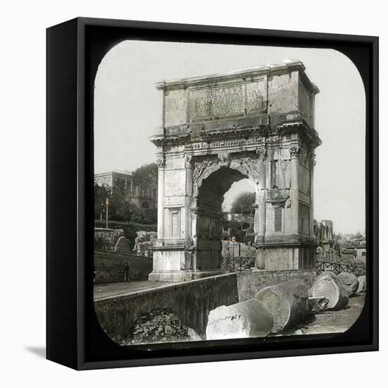 Rome (Italy), Roman Forum, Arch of Titus, Circa 1895-Leon, Levy et Fils-Framed Premier Image Canvas