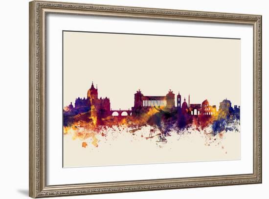 Rome Italy Skyline-Michael Tompsett-Framed Art Print