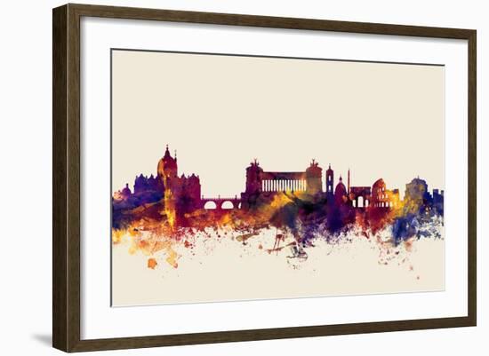 Rome Italy Skyline-Michael Tompsett-Framed Art Print