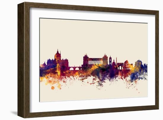 Rome Italy Skyline-Michael Tompsett-Framed Art Print