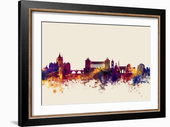 Rome Italy Skyline-Michael Tompsett-Framed Art Print