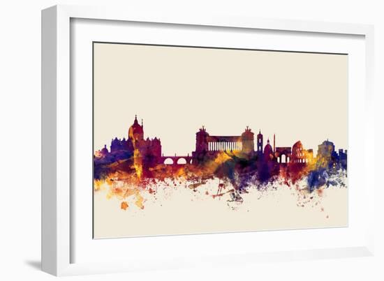 Rome Italy Skyline-Michael Tompsett-Framed Art Print