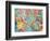 Rome Italy Street Map-Michael Tompsett-Framed Art Print