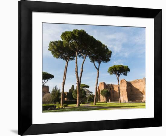 Rome, Italy. Terme di Caracalla, or Baths of Caracalla dating from the 3rd century AD.-null-Framed Photographic Print