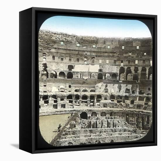 Rome (Italy), the Coliseum, Circa 1895-Leon, Levy et Fils-Framed Premier Image Canvas