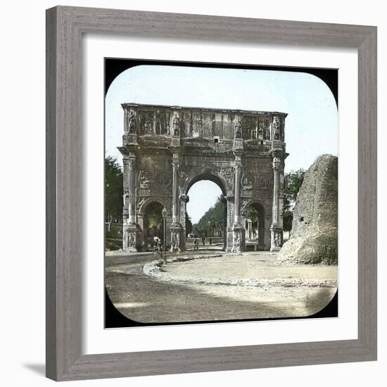 Rome (Italy), the Palatine, the Arch of Constantine, Circa 1895-Leon, Levy et Fils-Framed Giclee Print