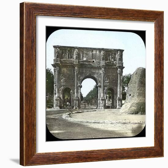 Rome (Italy), the Palatine, the Arch of Constantine, Circa 1895-Leon, Levy et Fils-Framed Giclee Print