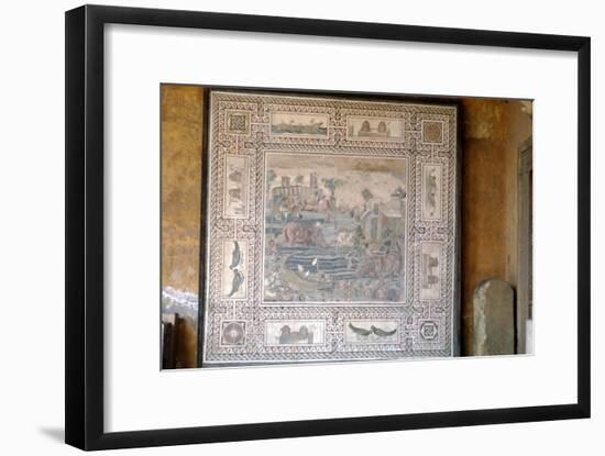 Rome Mosaic of Animals drinking, c3rd-5th century-Unknown-Framed Giclee Print