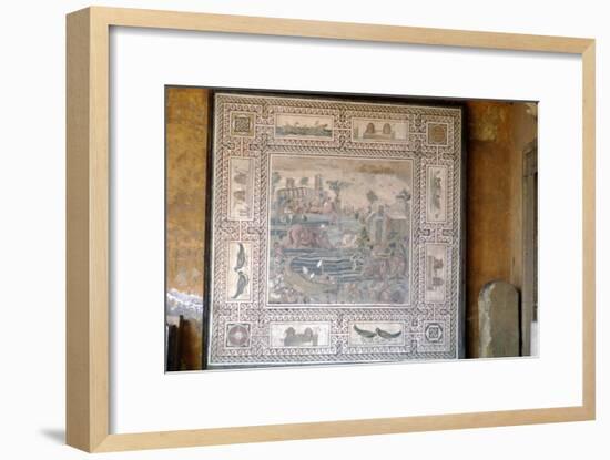 Rome Mosaic of Animals drinking, c3rd-5th century-Unknown-Framed Giclee Print