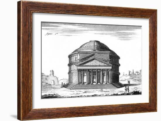 Rome, Pantheon C1760-null-Framed Art Print