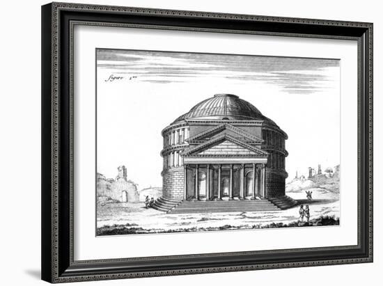 Rome, Pantheon C1760-null-Framed Art Print