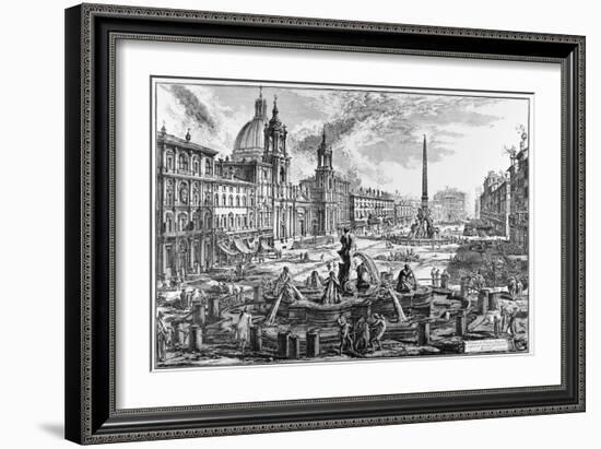 Rome, Piazza Navona, C.1747-78-Giovanni Battista Piranesi-Framed Giclee Print