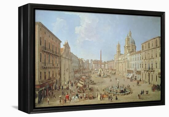 Rome, Piazza Navona-Gaspar van Wittel-Framed Premier Image Canvas