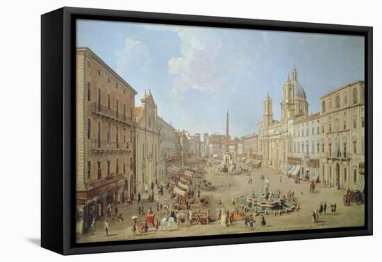 Rome, Piazza Navona-Gaspar van Wittel-Framed Premier Image Canvas