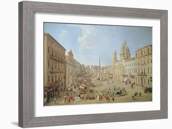 Rome, Piazza Navona-Gaspar van Wittel-Framed Giclee Print