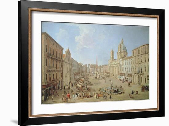 Rome, Piazza Navona-Gaspar van Wittel-Framed Giclee Print